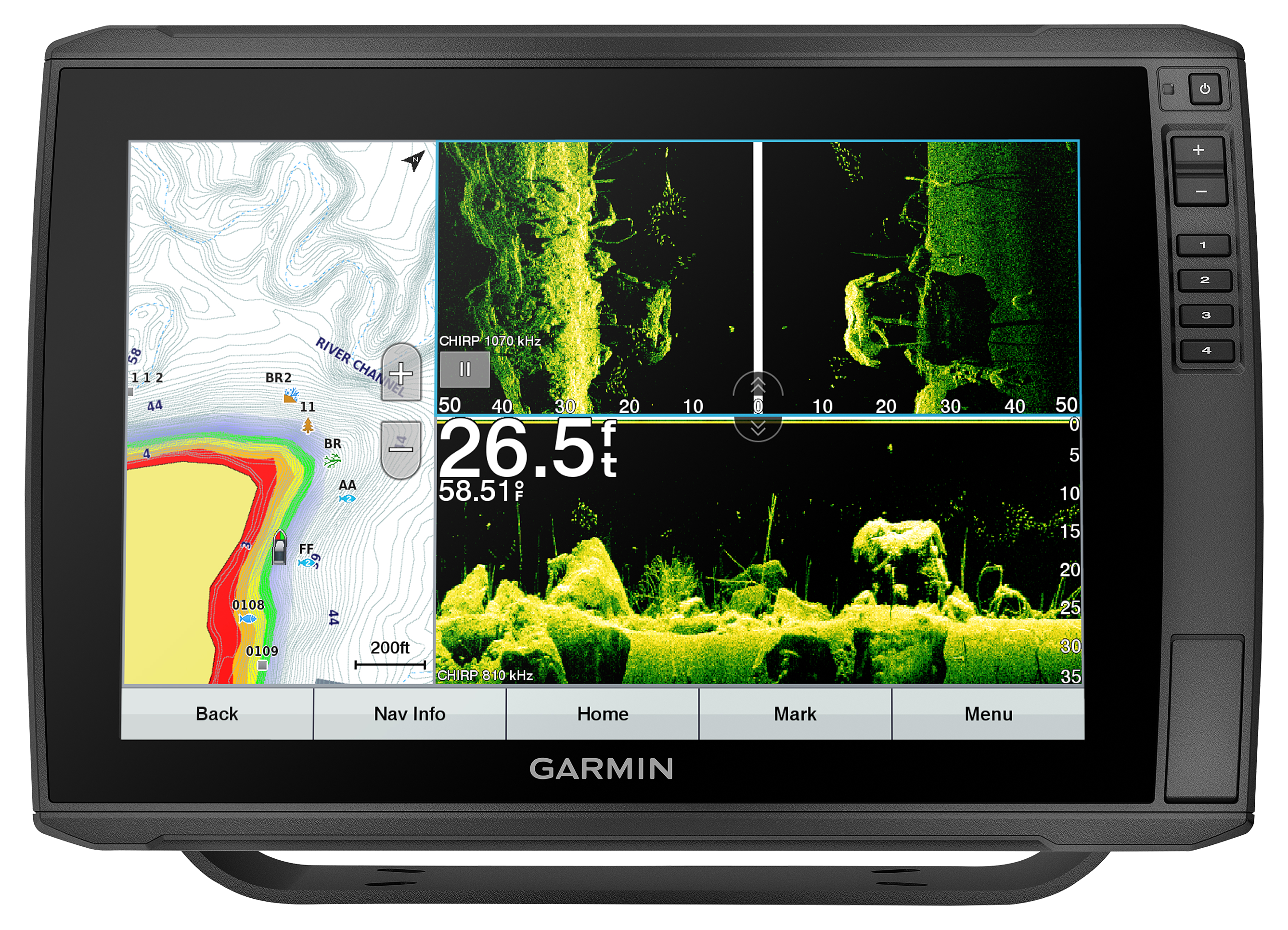 Garmin ECHOMAP Ultra 126sv Chartplotter/Fish Finder Combo with IPS